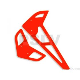 FUP-216 FUSUNO Neon Orange Fiberglass Horizontal/Vertical Fins - Mini Protos 1.2mm